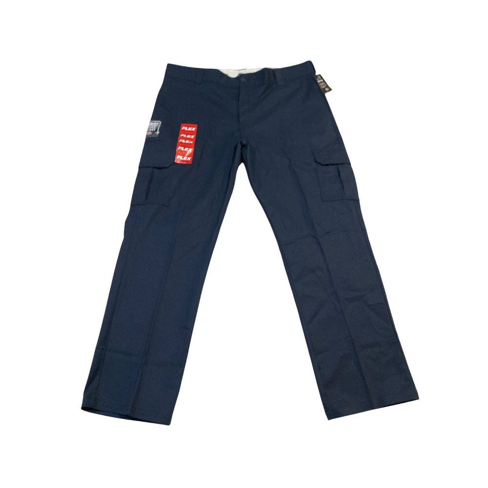 Dickies Flex Regular Straight Leg Cargo Pants Dark‎ Navy Work 40x32 NWT Mens